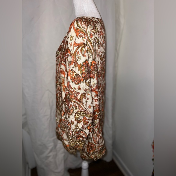 TALBOTS Long Sleeve SILK Blouse SIZE 10 - Picture 2 of 4